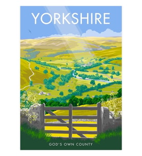 Yorkshire Tablo Ahşap Poster Dekoratif