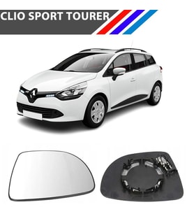 Otozet - Renault Clio Tourer Sağ Dış Ayna Camı Yolcu Tarafı Isıtmalı 2013 Sonrası 963658306R
