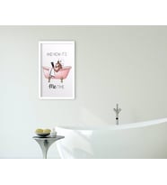 BK Home Banyo Dekoratif Ahşap Beyaz Çerçeveli Tablo-21