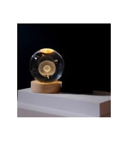 Karahindiba Temalı Işıklı Cam Küre