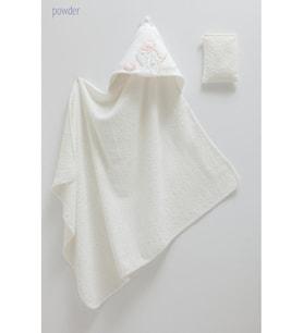 Caramell %100 Pamuk Bebek Havlusu 77x90 Pudra CRML.BSU2488.PDRA