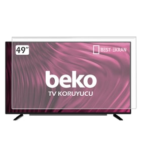 BEKO B49L96725W Tv Ekran Koruyucu - Beko 49" inç 123 Ekran Koruyucu Şeffaf Paneli