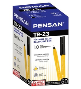 Pensan Tr-23 Üçgen Tükenmez Kalem 50 Adet