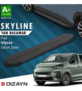 S-Dizayn Fiat Ulysse Skyline Siyah Yan Basamak 243 Cm 2022 Üzeri A+ Kalite