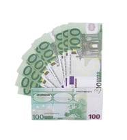 300 Adet 100 Euro Sahte Para Geçersiz Düğün Parası Parti Şaka Malzemesi (Fıstık Yeşili)