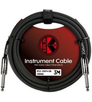 KIRLIN IPCC-201PN-3M-BK / 1/4\" MONO PLUG