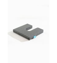 Softlife Visco Tekerlekli Sandalye Minderi Visko Arkası Açık Minder 41x39x6 cm