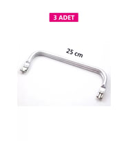 Gizli Metal Çanta Bursu - 3 Adet - 25 cm - Metal Çanta Aparatı Çanta Aksesuarı