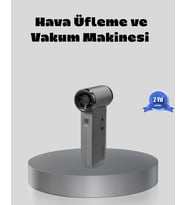 Mey İthalat® Şarjlı 130000 Rpm Hava Üflemeli Vakumlu Araç Ev Temizlik Makinesi