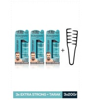 Fontenay Saç Şekillendirici Pudra Toz Wax Matt Effect 20gr X3 + Mucizevi Saç Tarağı 4'lü Set