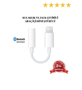 Iphone Tüm Serilerle Uyumlu Lightning Telefon Kulaklık Çevirici Aux Dönüştürücü Aparat Orjinal 7 8 X 11 12 13 14 Pro