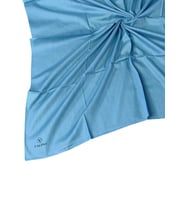 Valino Organik Pamuk Düz Renk Eşarp 100x100 cm - Doğal ve Nefes Alabilen Kumaş (İndigo)