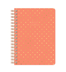 Noktalı Bullet Journal Pro Defter Shine Mercan 17x24