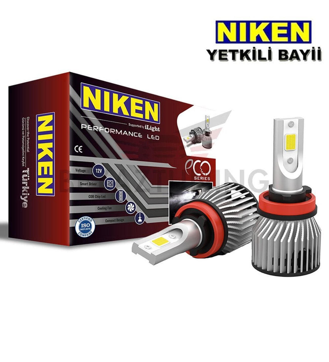 H9 Led Xenon Far Ampulü Eco Niken 8000 Lümen