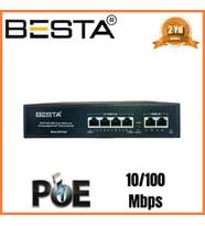 MCG  6 PORT POE SWİTCH 10/100 Mbps Masaüstü 4 Port POE BST620
