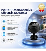 Güvenlik Kamerası Portatif Küçük Ayarlanabilir