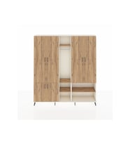 Arges Gardrop 15 Raflı 5 Kapaklı Tek Askılı 220x30x243 Aytaşı-Çam