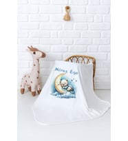 Pia Baby Premium %100 Pamuk Çift Kat Penye Bebek Battaniyesi 80x80 cm 5089-11 (Krem)