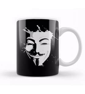 V For Vendetta Expectus Kupa Bardak Porselen