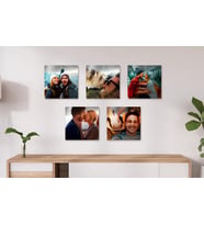 Premium Kişiye Özel 4 Adet Metal Poster Tablo Full Hd Kalite Baskı 15x15 cm