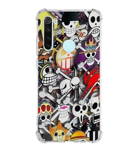 Xiaomi Redmi Note 8 Köşe Korumalı Antişok Kapak Anime Tasarımlı Şeffaf Silikon Kılıf