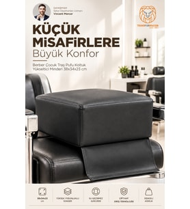 Çocuk Tıraş Koltuğu Yükseltici Minderi 38x34x23 cm