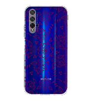 Huawei Honor 20  Kamera korumalı Kapak Nostalji Desen Tasarımlı  Şeffaf Kılıf