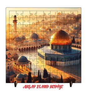 Filistin 100 Parça Ahşap Puzzle