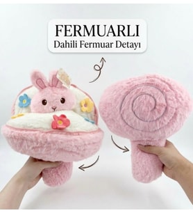 pooh peluş buket ve pembe tavşan peluş buket sevgiliye hediye peluş buket 40 cm