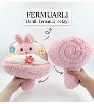 pooh peluş buket ve pembe tavşan peluş buket sevgiliye hediye peluş buket 40 cm