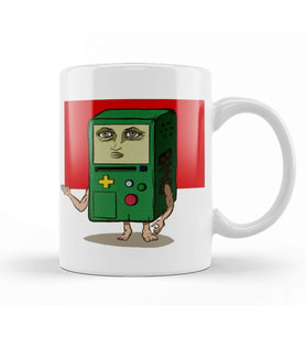 Hu Mo The Creepy Mo Adventure Time Bmo Kupa Bardak Porselen