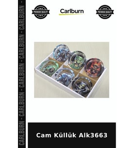 Özel Üretim Ev Aksesuarı Masaüstü Dekoratif Salon Ofis Şık Hediyelik Cam Küllük Alk3663
