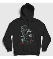 Presmono Unisex Siyah Poster Film The Terminator Kapüşonlu Sweatshirt 254747tt