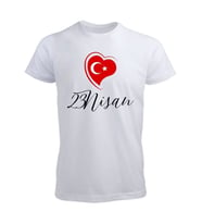 23 Nisan Tişörtü (Düz Beyaz)