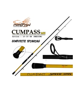 Portfish Cumpass 270cm 10-30g Spin Kamış, Hafif ve Dayanıklı Balıkçılık Kamışı