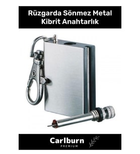 Özel Üretim Taşınabilir Pratik Kamp Doğa Av Günlük Rüzgarda Sönmez Metal Kibrit Anahtarlık