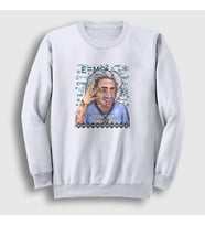 Presmono Unisex Beyaz Quantum Physics Scientist Albert Einstein Sweatshirt 338671tt