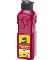 Ateş Kırmızısı Akrilik Boya 250 gr 1 Adet Su Bazlı Akrilik Boyası Hobi Sanatsal Boy Tuval Ahşap Metal