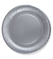 TABAK KARTON GÜMÜŞ 23 CM PK:8 YEN-