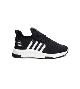 Celira Axs Siyah Beyaz Triko Erkek Sneaker Spor Ayakkabı