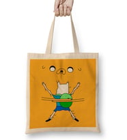 Adventure Time Jake And Finn Hug Bez Çanta Uzun Saplı
