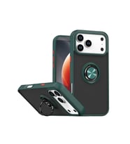 Newface Apple iPhone 17 Pro Montreal Yüzüklü Silikon Kapak - Yeşil