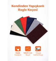 ESEMİZ Yedek Ragle Keçesi Kendinden Yapışkanlı Suya Dayanıklı (10 Adet)