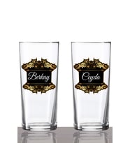 Kişiye Özel 2'li Golden Shield Rakı Bardağı
