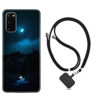 Samsung A02S A03S A10 A12 A13 A21S A22 Kılıf Boyun Askılı Silikon Gece 1633