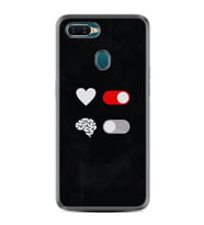 Oppo A5S A15 A16 A54 A55 A73 A74 Kılıf Desemli Silikon Love Brain 1722