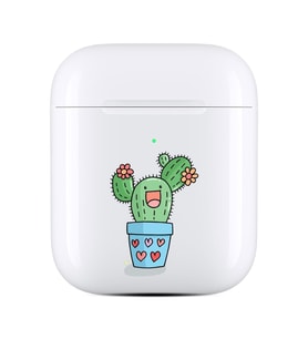 Kulak İçi Kulaklık Uyumlu Kılıf Hd Kapak Desenli Happy Cactus