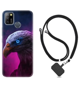 INFINIX Smart 4 5 6 Zero 8 S5 Pro Kılıf Boyun Askılı Silikon Kartal 1622
