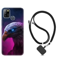 INFINIX Smart 4 5 6 Zero 8 S5 Pro Kılıf Boyun Askılı Silikon Kartal 1622