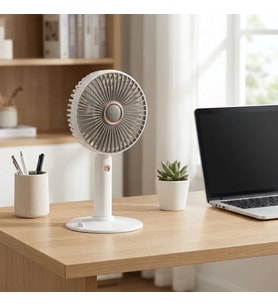 3 Kademeli Masaüstü Fan – Telefon Tutuculu Standlı Taşınabilir Mini Fan ZB161 (5343)